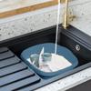 32cm Square Washing Up Bowl With Integral handles Perfect for Kitchen Sink, Basin Use 9L Litre 32cm x 32cm x 15cm Easy to Use Bowl High Grade Plastic (12) view 4