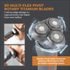 Carmen C81085ORG Titan 3-in-1 Cordless Shaver Set with Titanium Blades and USB Charging, Titanium & Orange view 4