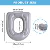 Inflatable Toilet Seat Cushion, Toilet Seat Covers with Suction Cup, Height-Adjustable Toilet Seat Cover, Toilet Attachment, Waterproof Toilet Seat Cover for Seniors, Adults, Disabled view 2