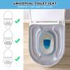 Inflatable Toilet Seat Cushion, Toilet Seat Covers with Suction Cup, Height-Adjustable Toilet Seat Cover, Toilet Attachment, Waterproof Toilet Seat Cover for Seniors, Adults, Disabled view 4