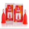 Asan Menstrual Cup - Heavy Flow (2 Pack) | Easy Insertion & Removal with Special Ring Design | 12 Hour Leakproof Protection & Reusable | Medical Grade Silicone I Eco-Friendly Period Products & Pouch view 1