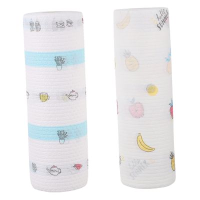 SOLUSTRE 2 Rolls Disposable Dish Cloths Non-woven Kitchen Towels for Washing Dishes for Tableware Wipe Use in Home Kitchen Random Style