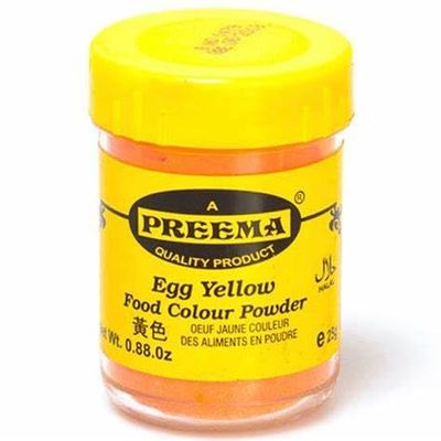 Preema Egg Yellow Food Colour Powder (25g X 3) |Egg Yellow Food Colour Powder | Used in baking and icing sugar | Can also be used in cooking