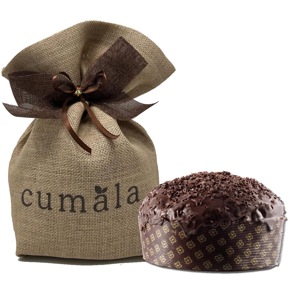 Cumala Handmade Panettone with Three Chocolates: Dark, Milk, and White 1Kg