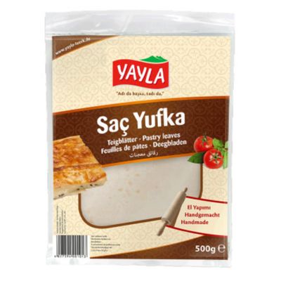 Yayla Pastry Leaves (Sac Yufka) phyllo dough 500 Gramm by Pufai Grocery