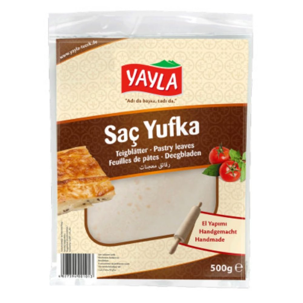 Yayla Pastry Leaves (Sac Yufka) phyllo dough 500 Gramm by Pufai Grocery