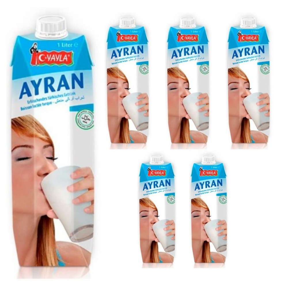 Yayla Yoghurt Drink Natural 1000 Ml x 6 Pieces