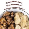 VIGOROUS MOUNTAINS Mushroom Chips Veggie Snacks - Dried Shiitake and King Oyster Good Salted Crisp Mix - Grocery Vegetable Snack Chip 250g view 2