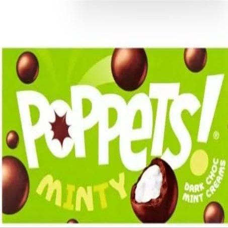 POPPETS DARK CHOCOLATE MINT CREAM 18 x 39g Delicious Tasty And Twisty Treat Gift Hamper For Birthday,Christmas Sold By Kidzbuzz