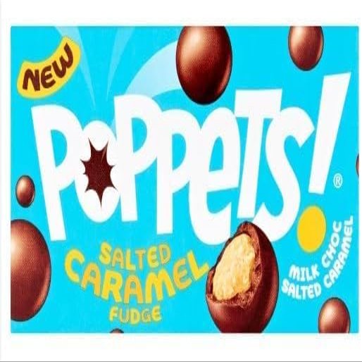 18 x Poppets Salted Caramel Fudge Delicious Tasty And Twisty Treat Gift Hamper For Birthday,Christmas Sold By Kidzbuzz