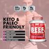 NXT Nutrition Beef Protein Isolate Powder - Protein Powder High in Natural Amino Acids - Paleo, Keto Friendly - Dairy and Gluten Free - Muscle Recovery | 1.8kg | Cherryade view 3