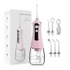 ALIWO Electric Water Flosser for Cleaning Teeth Ipx 7 Waterproof Portable Flosser with 5 and Nozzle 300Ml Rechargeable Electric Flosser for Travel and Home Use (Color : Pink) view 1