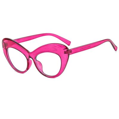 PARWANA Stylish Blue Light Blocking Computer Readers Oversized Reading Glasses Anti UV Flat Light Mirror Presbyopic Glasses (Color : Purple, Size : +150)