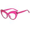 PARWANA Stylish Blue Light Blocking Computer Readers Oversized Reading Glasses Anti UV Flat Light Mirror Presbyopic Glasses (Color : Purple, Size : +150) view 1