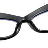 PARWANA Stylish Blue Light Blocking Computer Readers Oversized Reading Glasses Anti UV Flat Light Mirror Presbyopic Glasses (Color : Purple, Size : +150) view 4