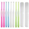 AYNKH 8 Pcs Interspace ToothbrushSoft Single Tufted Toothbrush End-tuft Tapered Orthodontic Interdental Brushes Gap Toothbrush, for Dental CleaningSensitive Gums Deep Cleaning(4 Random Colors) view 1