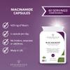 Niacinamide | 420mg Niacin (Vitamin B3 Niacinamide) | Normal Skin & Metabolism, Reduces Tiredness | 60 Vegan Friendly Capsules UK Made (2 Month Supply) view 3