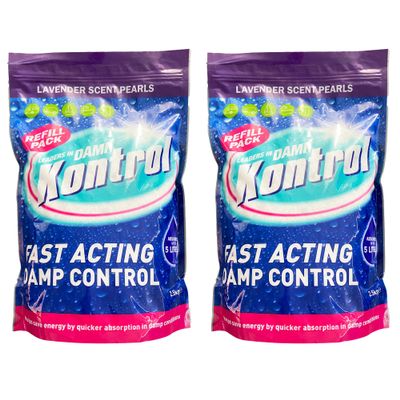 Kontrol Moisture Trap Absorber Refill Crystals 5kg (2 x 2.5kg Krystals) (Lavender)