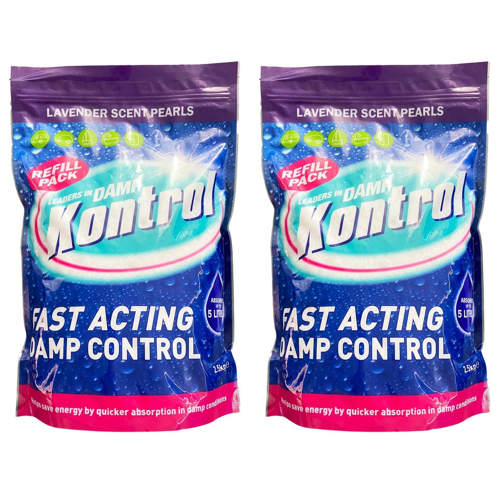 Kontrol Moisture Trap Absorber Refill Crystals 5kg (2 x 2.5kg Krystals) (Lavender)
