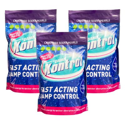 Kontrol Refill Damp Moisture Trap Absorber Crystals 2.5kg (3, Lavender)