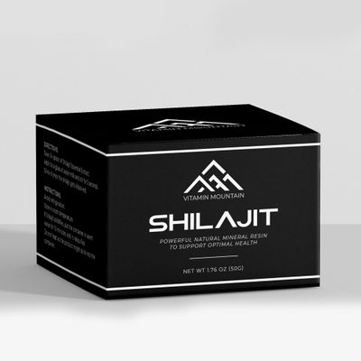 Shilajit Resin 50g - 600mg per Serving | Raw Organic Himalayan Sourced with Ashwagandha | Rich in Fulvic & Humic Acid, Minerals | Immune System Booster | Vitamin Mountain