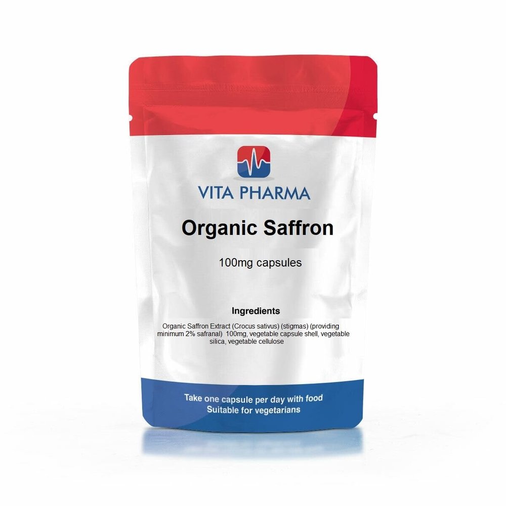 VITA PHARMA Organic Saffron 100mg 240 Capsules