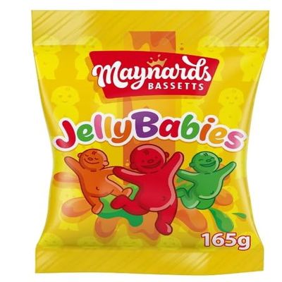 3 x Maynards Bassetts Jelly Babies 165g Delicious Tasty And Twisty Treat Gift Hamper For Birthday,Christmas,Easter Sold By Kidzbuzz