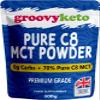 Groovy Keto Pure C8 MCT Powder | MCT C8 Oil Powder | Instant Ketone Energy | Purest Form of MCT | 100% Pure Caprylic Acid | 0g Carbs | Enhances Ketosis & Fasting | 300g view 1