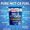 Groovy Keto Pure C8 MCT Powder | MCT C8 Oil Powder | Instant Ketone Energy | Purest Form of MCT | 100% Pure Caprylic Acid | 0g Carbs | Enhances Ketosis & Fasting | 300g view 3