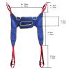 180 Kg Load Capacity Patient Lift Toileting Sling - Full Body Disabled Lifting Harness for Elderly, Commode Lifter with Divided Leg Sling view 3