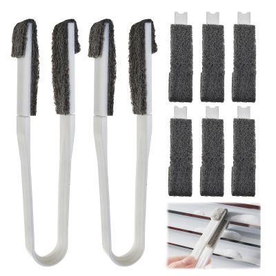 2 Pack Blind Duster, Window Blind Cleaner Duster Brush, Mini Blind Cleaner Tools with 12 Sponges Replacement Head
