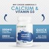 Ambrosial Calcium & Vitamin D Supplement High Strength Formula with 500 mg Calcium Carbonate (200 mg Elemental) + 200 IU Vitamin D3 Supports Bone, Muscle & Teeth 120 Softgels view 4