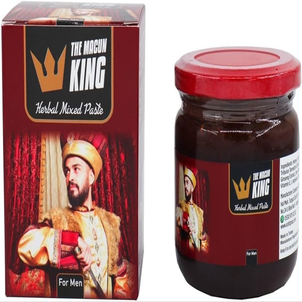 The Macun King Herbal Paste Herbal Paste/with Red Ginseng Good for Natural Energy, Fast Acting, Lasting Performance Support Easy to Use