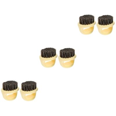 FRCOLOR 6pcs Reusable Beard Brush Men Beard Brush Broken Hair Broken Hair Cleaning for Styling Comb Men Grooming Household Use