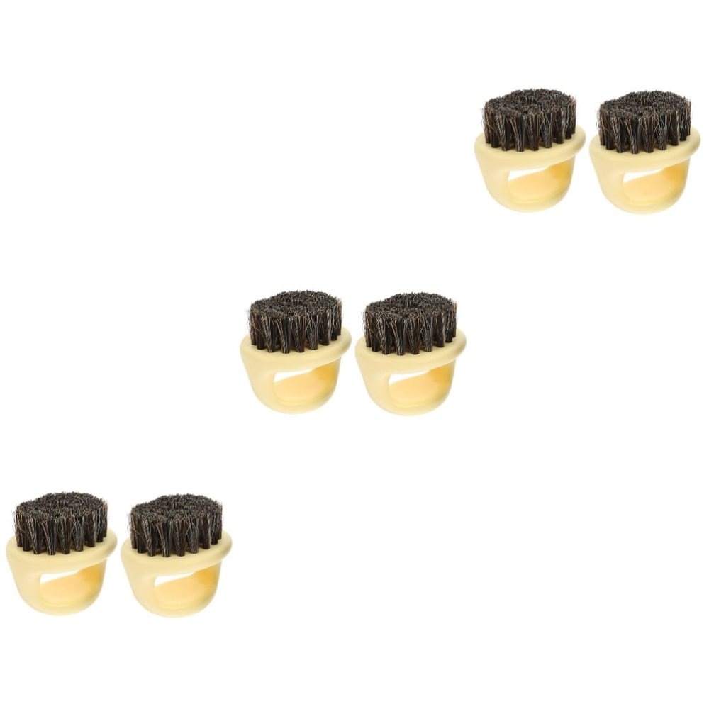 FRCOLOR 6pcs Reusable Beard Brush Men Beard Brush Broken Hair Broken Hair Cleaning for Styling Comb Men Grooming Household Use