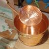 Anatolica Copper Sauna Bucket and Ladle, Diameter 8.1 inches, H: 5.9 inches view 3