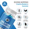 Creatine Gummies 4000mg for Men & Women - 60 Gummies - Pure Creatine Monohydrate - Blueberry Flavour, Vegans & Vegetarians view 2
