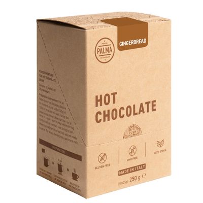 PALMA Italian Hot Chocolate Sachets - Gingerbread | 250g (10 Servings)