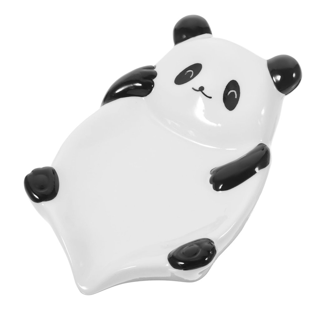 Panda Soap Box Kitchen Sink Soap Tray Kitchen Soap Tray Soap Holder Pallet Soap Drainer Dish Soap Draining Tray Bathroom Supplies Ceramic Soap Dish Ceramics Decorate Scrubber