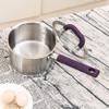 DameCo Saucepan Stainless Steel Milk Pot Baby Baby Food Pot Home Multi-Function Soup Pot Nonstick Metal Utensil Saucepan with Lid Safe Frying Pan Frying Pan interesting view 3