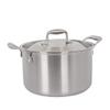 DameCo Soup Pot stew Pot Casserole Stainless Steel Pan Multi-Layer Three-Layer Steel Cooker Thickening Stewpot Nonstick Metal Utensil Saucepan with Lid Safe 24cm Frying Pan interesting view 2