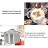 DameCo Soup Pot stew Pot Casserole Stainless Steel Pan Multi-Layer Three-Layer Steel Cooker Thickening Stewpot Nonstick Metal Utensil Saucepan with Lid Safe 24cm Frying Pan interesting view 3