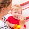 Teether Toothbrush, Silicone 360Training Toothbrush with Suction Base, Soft Toddler Teether Silicone Teething Toys/Pacifier, Gum Massagers for 6-12 Months Newborn Bexdug view 2