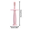 Teether Toothbrush, Silicone 360Training Toothbrush with Suction Base, Soft Toddler Teether Silicone Teething Toys/Pacifier, Gum Massagers for 6-12 Months Newborn Bexdug view 4
