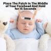 IBEIKE Forehead Thermometer Strips - 20 PCS Quick Read Reusable Forehead Head Strip Thermometers Indicator with Liquid Crystal Display, Fever Body Test for Infants Babies Toddlers Kids Elderly view 2