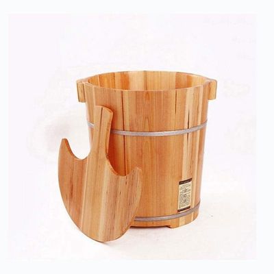 UNbit Foot Tub Foot Bath Bucket Wood Foot Bath Bucket Bucket for Foot Bath,Sauna Accessories Sauna Bucket Water Bucket,Handmade Wooden Footbath Tubs,Foot Relaxing Barrel Present WEWYQSJXBXF-31121