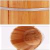 UNbit Foot Tub Foot Bath Bucket Wood Foot Bath Bucket Bucket for Foot Bath,Sauna Accessories Sauna Bucket Water Bucket,Handmade Wooden Footbath Tubs,Foot Relaxing Barrel Present WEWYQSJXBXF-31121 view 4