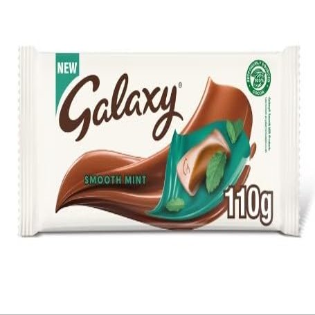 3 x Galaxy Smooth Mint Milk Chocolate Bar 110g Delicious Special For Easter Tasty And Twisty Treat Gift Hamper, Christmas,Birthday,Easter Gift Sold By Kidzbuzz