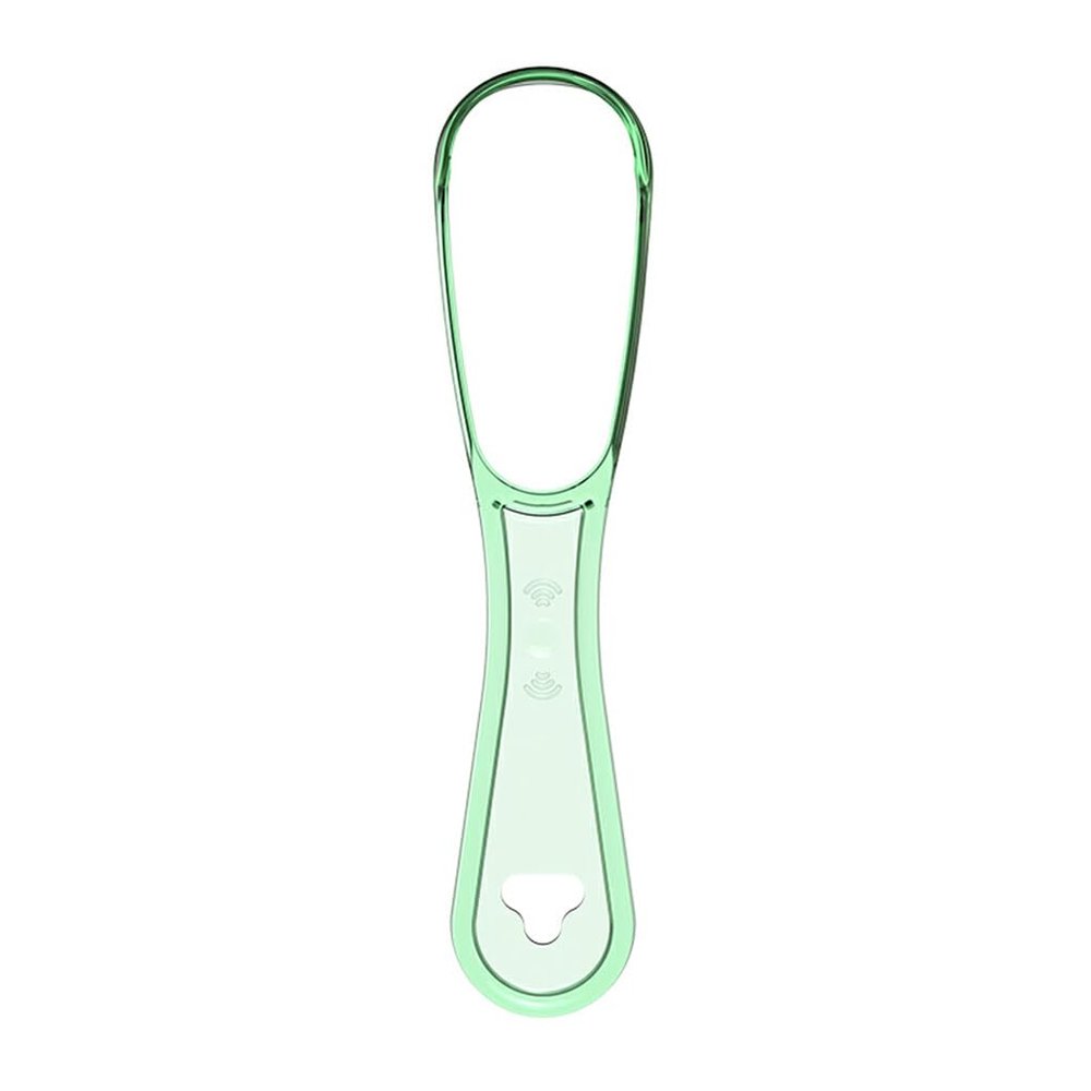 rongweiwang Adult Tongue Cleaners Scraper Care Tool Hygiene Brush Plastic Useful Unisex Double Reusable Toothbrush Fresh Breath Maker, Light Green