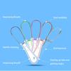 rongweiwang Adult Tongue Cleaners Scraper Care Tool Hygiene Brush Plastic Useful Unisex Double Reusable Toothbrush Fresh Breath Maker, Light Green view 4